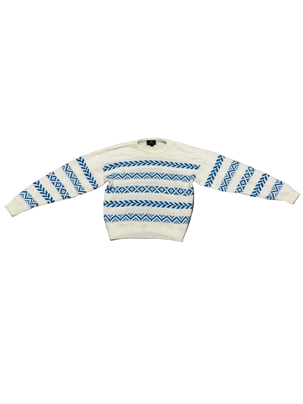 Blue & White Sweater (M)