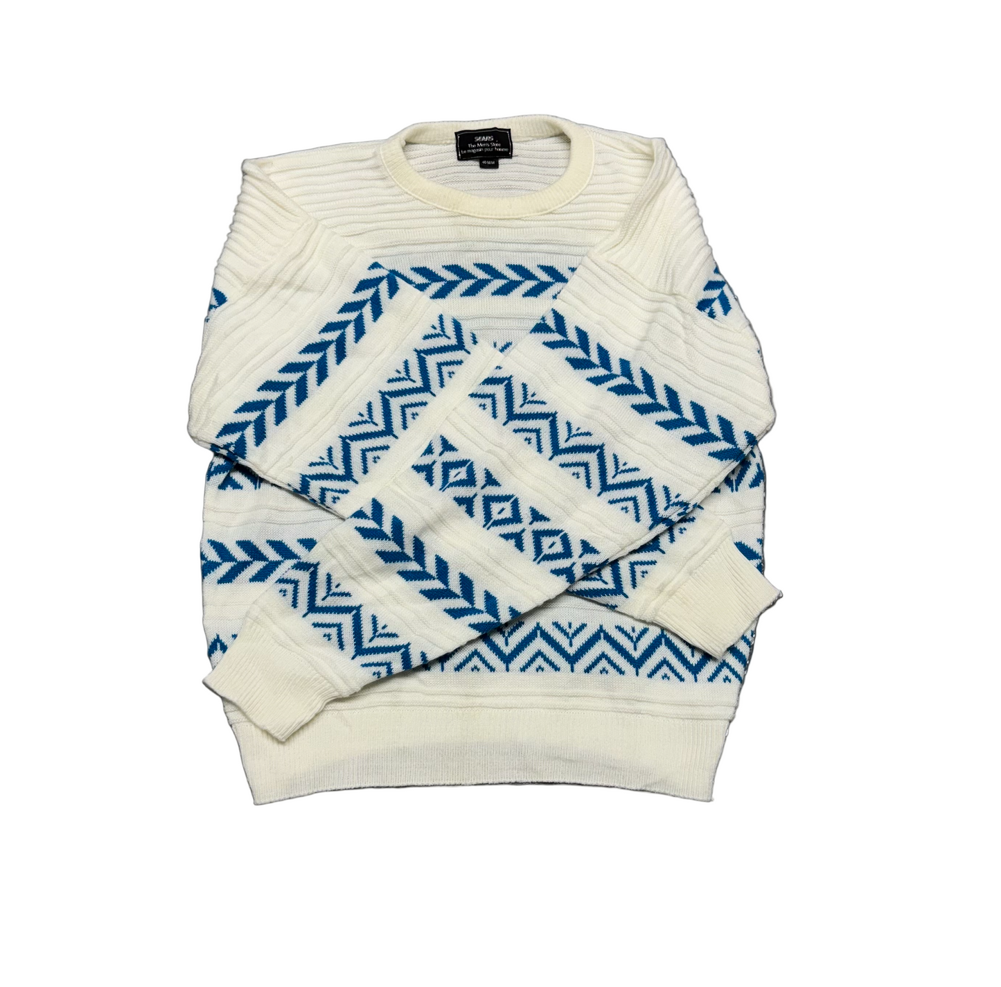 Blue & White Sweater (M)
